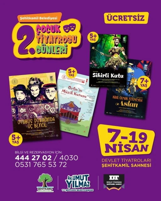 Şehitkamil’de 2. çocuk tiyatrosu günleri başlıyor
