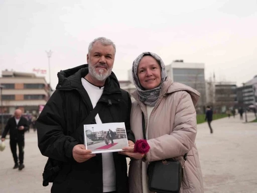 Şehrin kalbinde &ccedil;iftlere 14 Şubat s&uuml;rprizi
