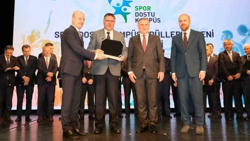 Selçuk Üniversitesine &quot;Spor Dostu Kampüs&quot; ödülü

