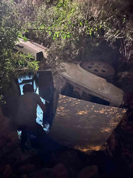 Serik&rsquo;te kontrolden &ccedil;ıkan otomobil ağa&ccedil;lık alana daldı: 1 yaralı
