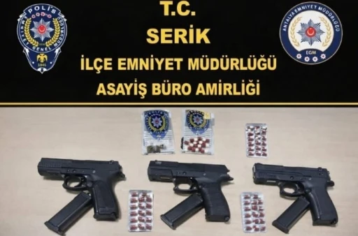 Serik&rsquo;te silahla ateş ederek kamu g&uuml;venliğini tehlikeye sokan 7 kişi tutuklandı
