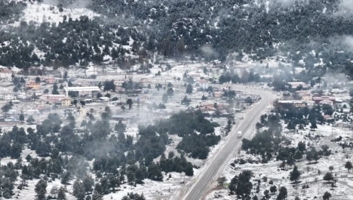 Seydikemer yaylaları beyaza b&uuml;r&uuml;nd&uuml;
