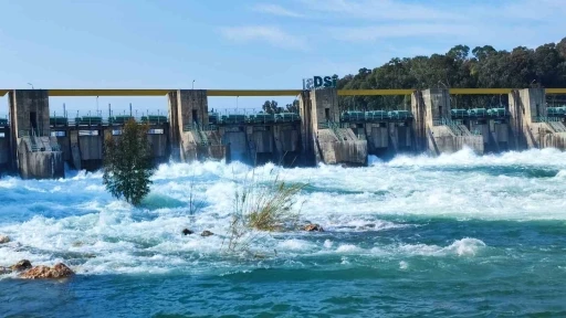 Seyhan Barajı&rsquo;nda kapaklar a&ccedil;ıldı: &Ccedil;ağlayan sular Seyhan Nehri ile buluştu

