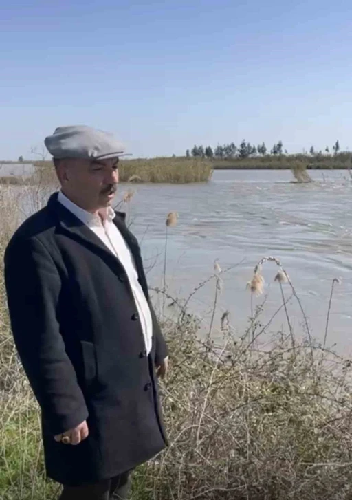 Seyhan Nehri taştı, Tarsus&rsquo;ta bazı tarım arazileri sular altında kaldı
