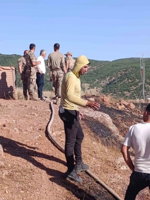 Siirt&rsquo;te &ccedil;ıkan yangın ekiplerin m&uuml;dahalesiyle s&ouml;nd&uuml;r&uuml;ld&uuml;
