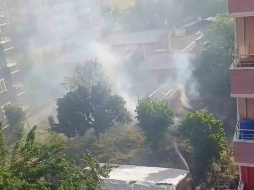 Siirt’te gecekondu yangını
