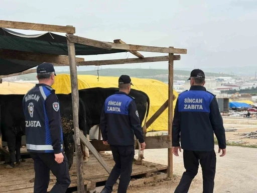 Sincan&rsquo;da kurban pazarlarında denetim aralıksız s&uuml;r&uuml;yor
