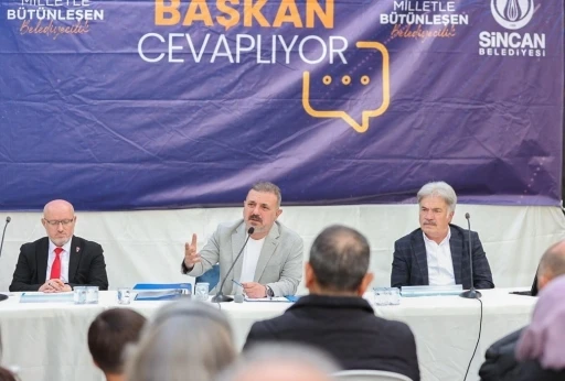 Sincan’da ‘Vatandaş Soruyor, Başkan Cevaplıyor’ isimli toplantının adresi Akşemsettin Mahallesi oldu
