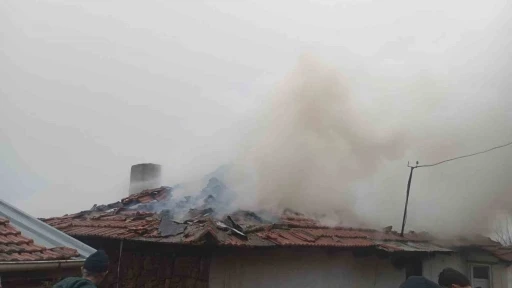 Sındırgı&rsquo;da bitişik iki ev alevlere teslim oldu: 1 yaralı
