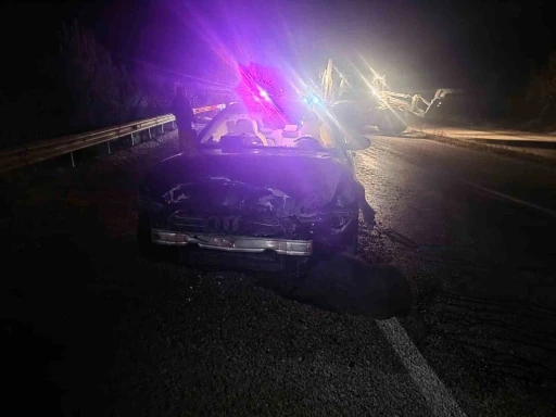 Sinop Belediye Başkanı’nın makam aracı domuz sürüsüne çarptı: Başkan kazayı yara almadan atlattı
