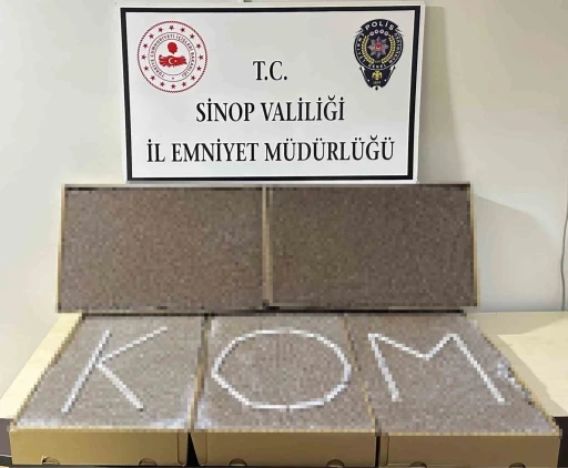 Sinop&rsquo;ta 27 bin dal dolu makaron ele ge&ccedil;irildi
