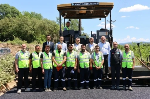 Sinop&rsquo;ta asfalt sezonu başladı
