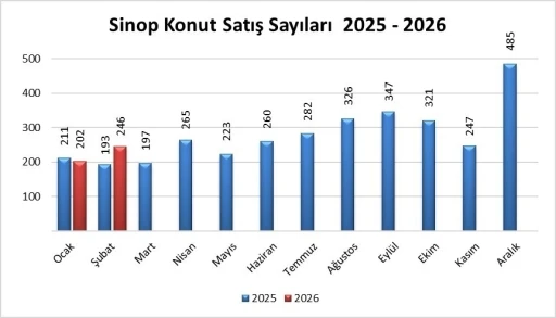 Sinop&rsquo;ta konut satışları arttı
