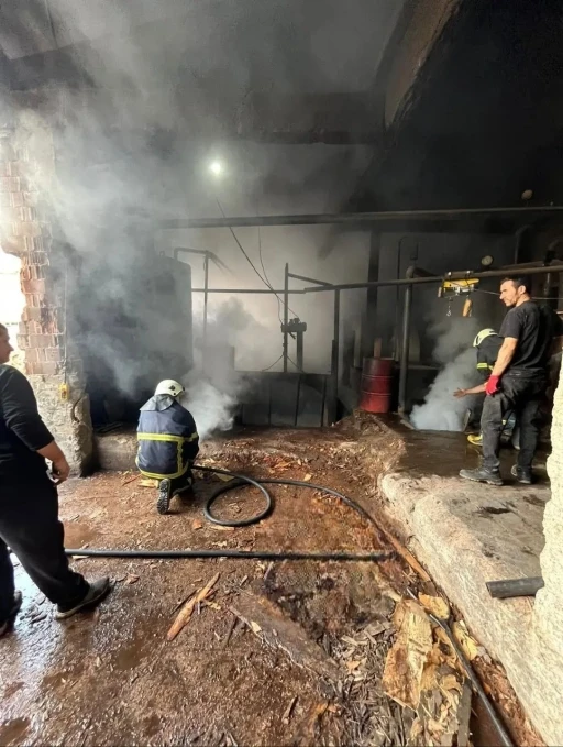 Sinop’ta sanayi sitesinde yangın paniği
