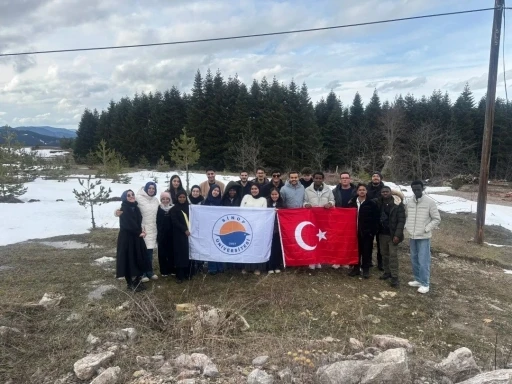 Sinop&rsquo;ta uluslararası &ouml;ğrencilerin kar keyfi
