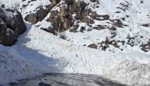 Şırnak-Hakkari kara yolu &ccedil;ığ nedeniyle ulaşıma kapandı
