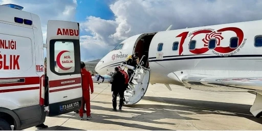 Şırnak’ta 1,5 yaşındaki çocuk ambulans uçakla Ankara’ya sevk edildi
