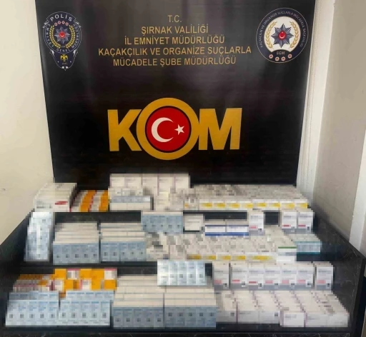 Şırnak&rsquo;ta 16,2 milyon liralık ka&ccedil;ak &uuml;r&uuml;n ele ge&ccedil;irildi
