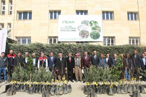 Şırnak&rsquo;ta 25 bin 200 fidan toprakla buluştu: 810 dekar meyve bah&ccedil;esi oluyor
