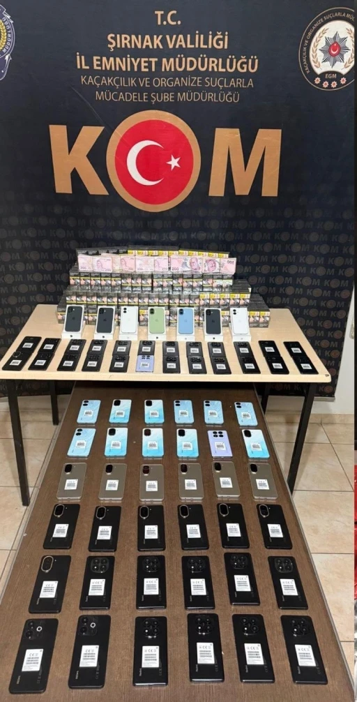 Şırnak’ta kaçakçılığa darbe: 2 milyon liralık kaçak ürün ele geçirildi
