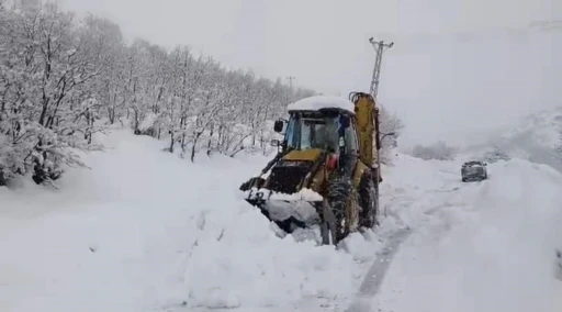 Şırnak&rsquo;ta kar nedeniyle kapanan yollar a&ccedil;ıldı
