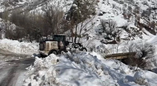 Şırnak&rsquo;ta karla m&uuml;cadele &ccedil;alışmaları devam ediyor
