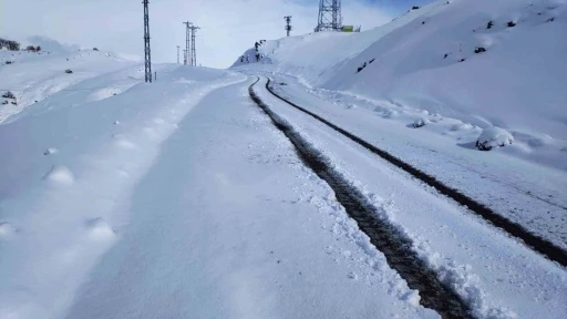 Şirvan’da kar nedeniyle kapanan köy yolu ulaşıma açıldı
