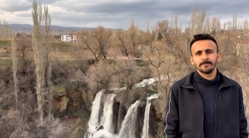 Sivas&rsquo;ın doğa harikası Sızır Şelalesi coştu
