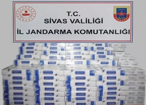 Sivas’ta binlerce bandrolsüz sigara ele geçirildi

