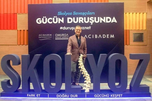 Skolyoz farkındalık etkinliğinde skolyoz kahramanı gen&ccedil;ler mesaj verdi
