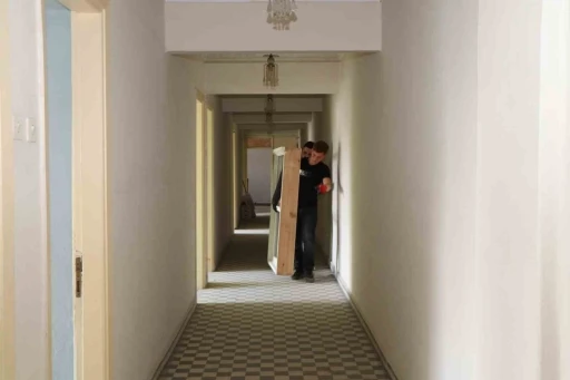 Söke’de tarihi binasının otel kısmında yenileme çalışmaları başladı

