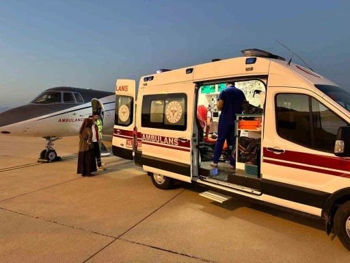 Solunum yetmezliği yaşayan bebek ambulans uçakla Ankara’ya sevk edildi
