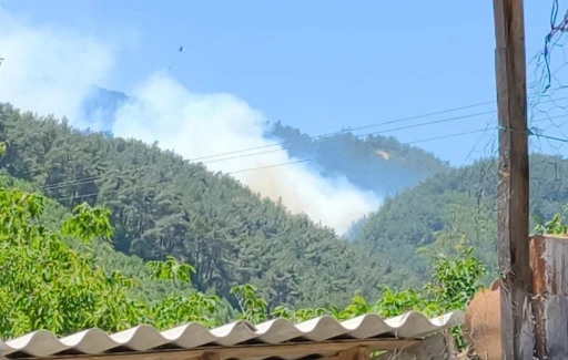 Soma&rsquo;daki orman yangınına m&uuml;dahale devam ediyor
