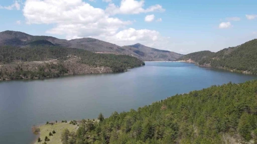 Son yağışlar Nil&uuml;fer Barajı&rsquo;nı doldurdu, dereler coştu
