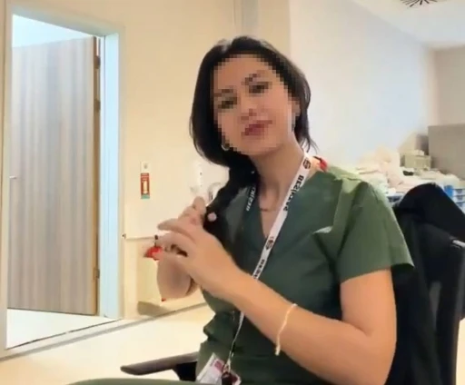 Sosyal medyadaki provokatif akıma katılan hemşire, adli kontrolle serbest bırakıldı
