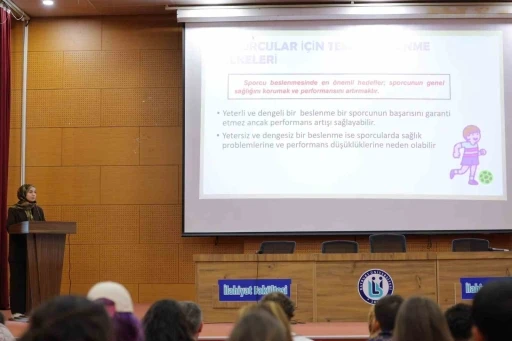 Spor Bilimleri &ouml;ğrencilerine sağlıklı yaşam eğitimi verildi
