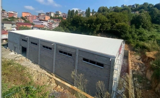 Spor salonu inşaatında sona gelindi
