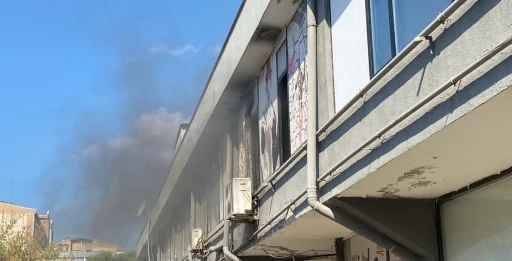 Spor salonunda klima yangını
