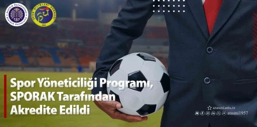 Spor yöneticiliği programı, Sporak tarafından akredite edildi