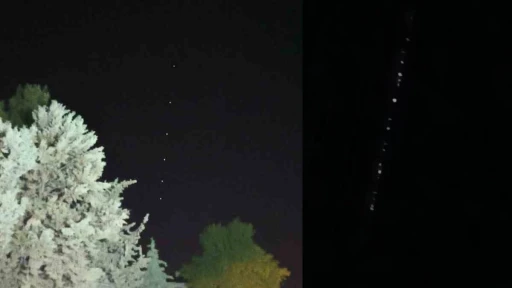 Starlink Uyduları Gökyüzünü Aydınlattı