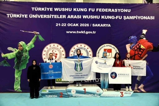 SUB&Uuml; Wushu&rsquo;da T&uuml;rkiye şampiyonu oldu
