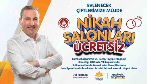 Sultanbeyli Belediyesi Nikah Salonları artık ücretsiz
