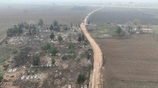 Suru&ccedil;&rsquo;ta mezarlık yolunda &ccedil;alışmalar başladı
