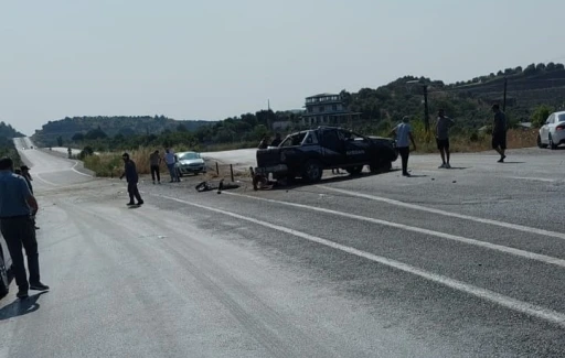 Takla atan kamyonette 1 ölü, 2 yaralı
