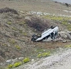 Takla atan otomobilde 1 kişi öldü, 1 kişi yaralandı
