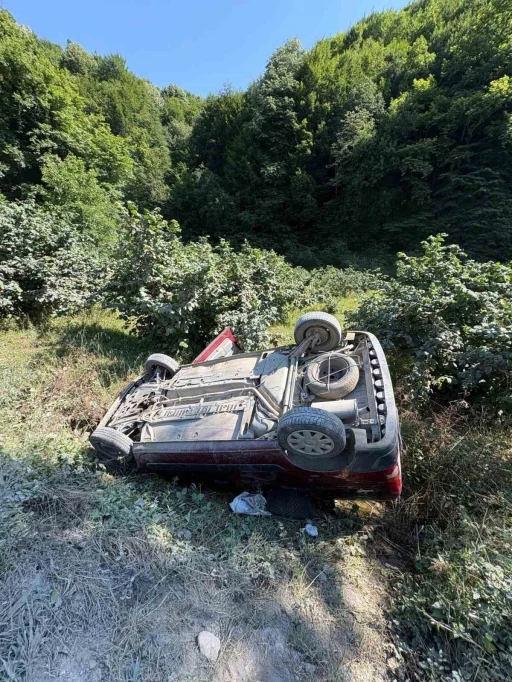 Takla atan otomobilden sağ &ccedil;ıktı
