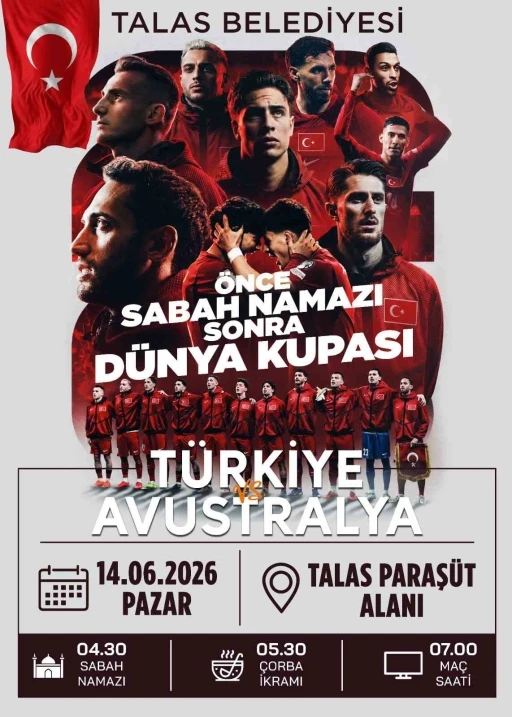 Talas&rsquo;ta milli heyecan paraş&uuml;t alanında yaşanacak
