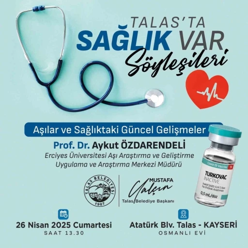 ‘Talas’ta Sağlık Var’ söyleşileri sürüyor
