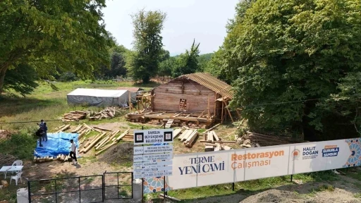 Tarihi Terme Yeni Cami’de Restorasyon çalışmaları
