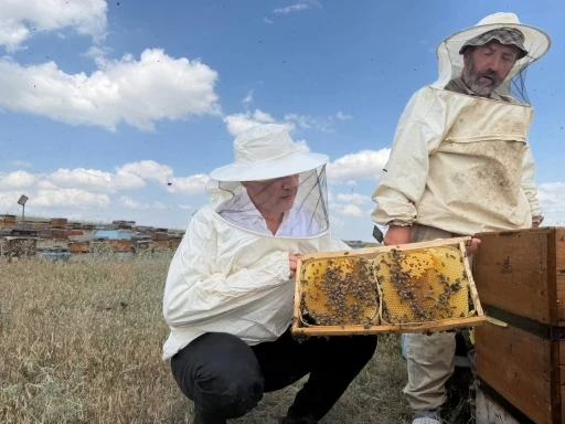 Tarım ve Orman M&uuml;d&uuml;r&uuml; Aydın, Kars yaylalarında arıcılarla buluştu
